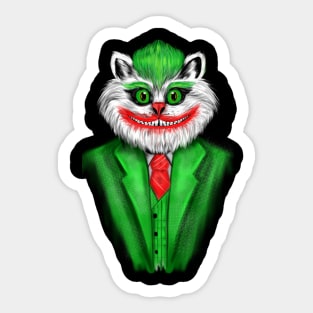 clown Cat Sticker